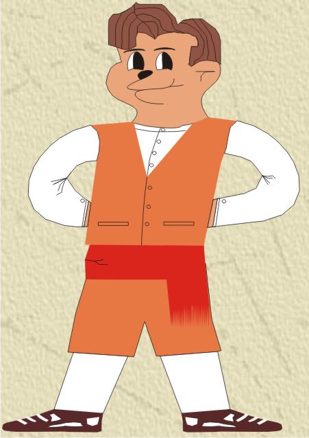 Traje de Membrilla, hombre Traje de Membrilla, hombre