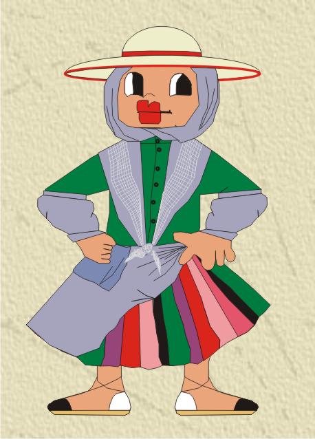 Traje de campo, mujer Traje de campo, mujer