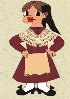 Traje de Membrilla, mujer Traje de Membrilla, mujer