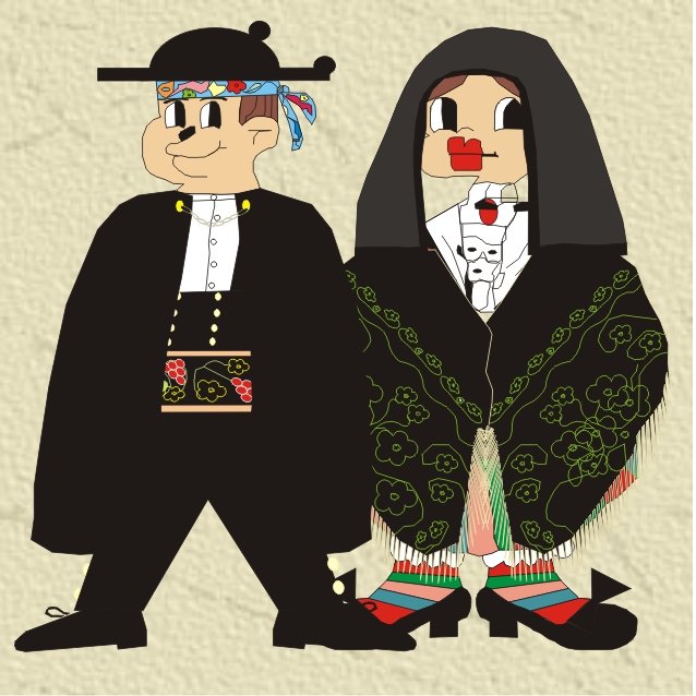 Traje de boda, hombre y mujer Traje de boda, hombre y mujer